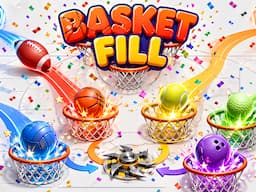 Basket Fill: Ball Puzzle
